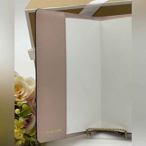 Michael Kors Medium Studded Pebbled Leather Notebook - Picture 12 of 16